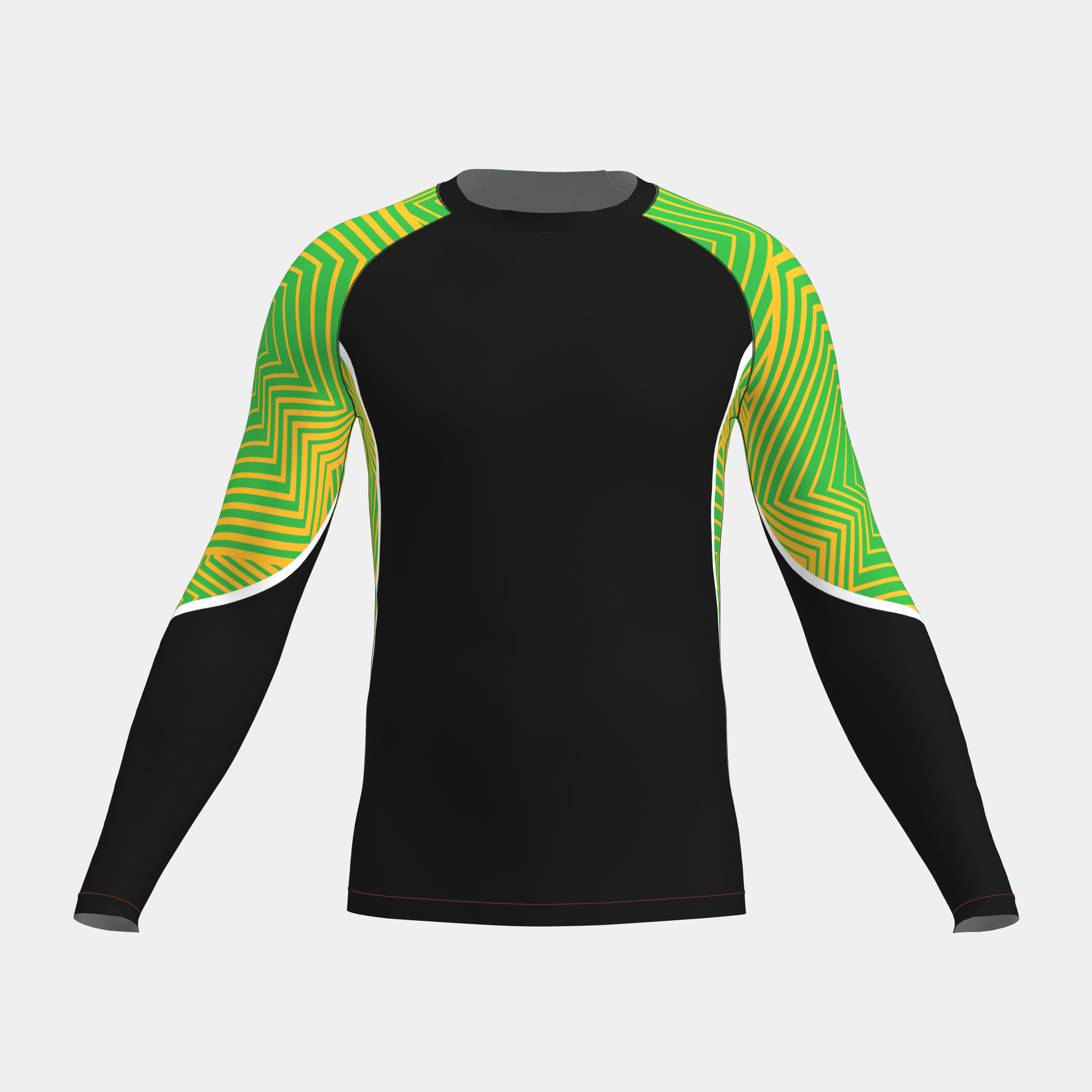 Customized Men's Rash Guards (Long Sleeve) With Own Design